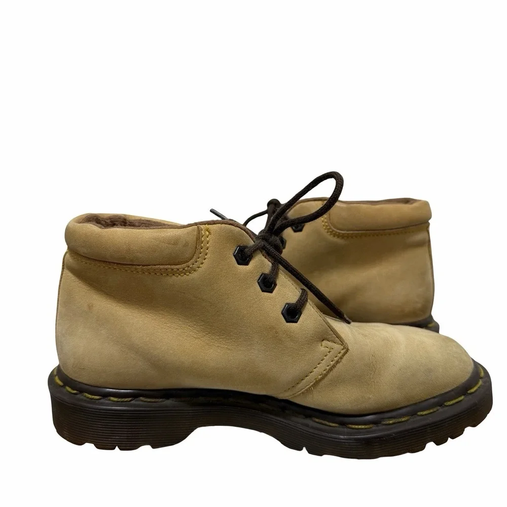 Vintage Dr Martens 8057 Boots‎ Mens UK 4 US 5 Tan Leather Chukka Made In England